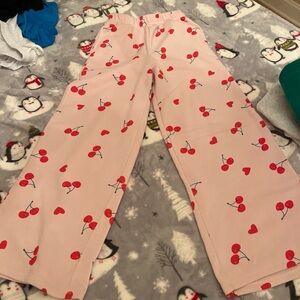 Cherry Print sweatpants - Pink